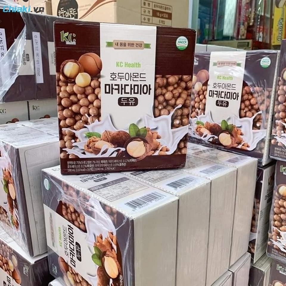 Sữa hạt H&agrave;n Quốc Macadamia KC Health d&agrave;nh cho b&agrave; bầu 3 th&aacute;ng đầu