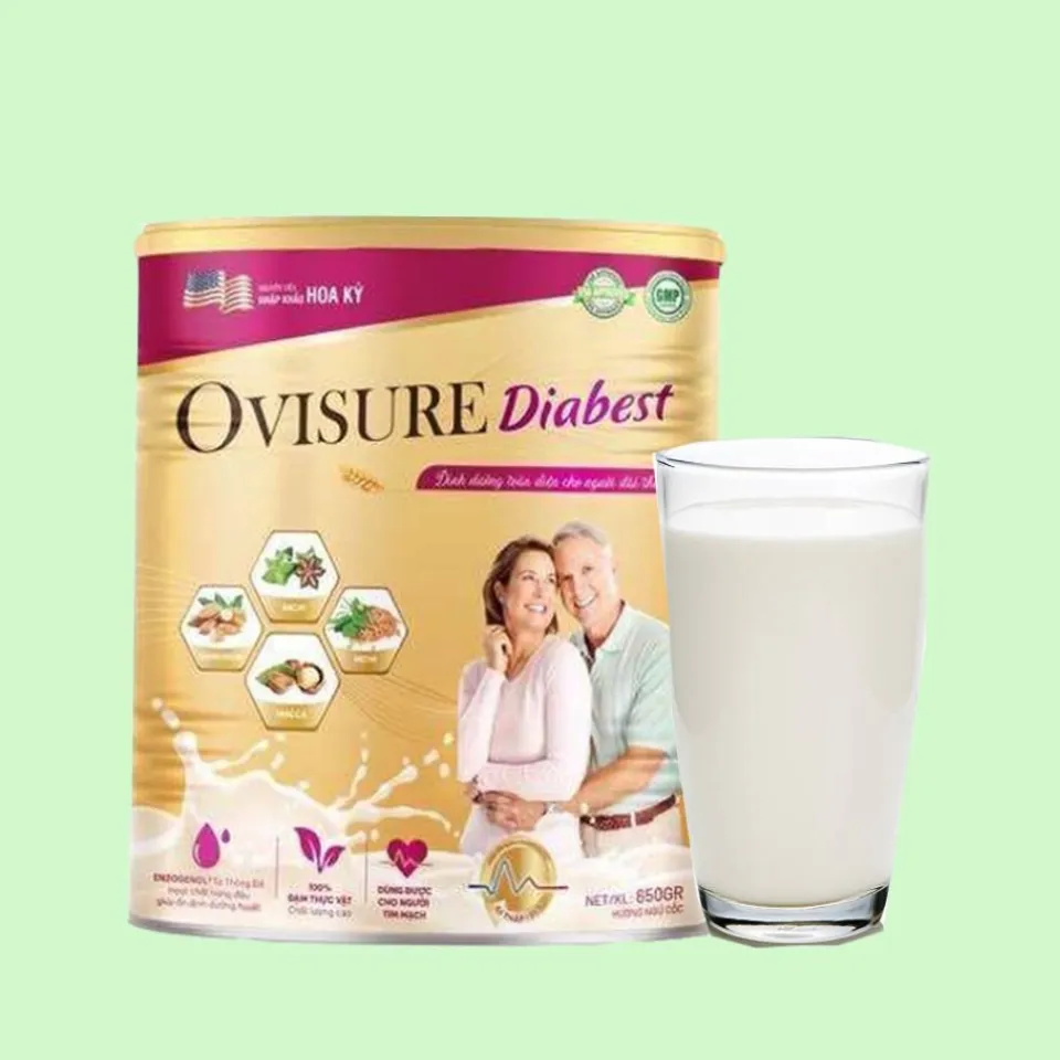 Sữa hạt tiểu đường Ovisure Diabest giải quyết nhu cầu thiếu hụt chất dinh dưỡng do phải kiêng khem nhiều loại thực phẩm khác