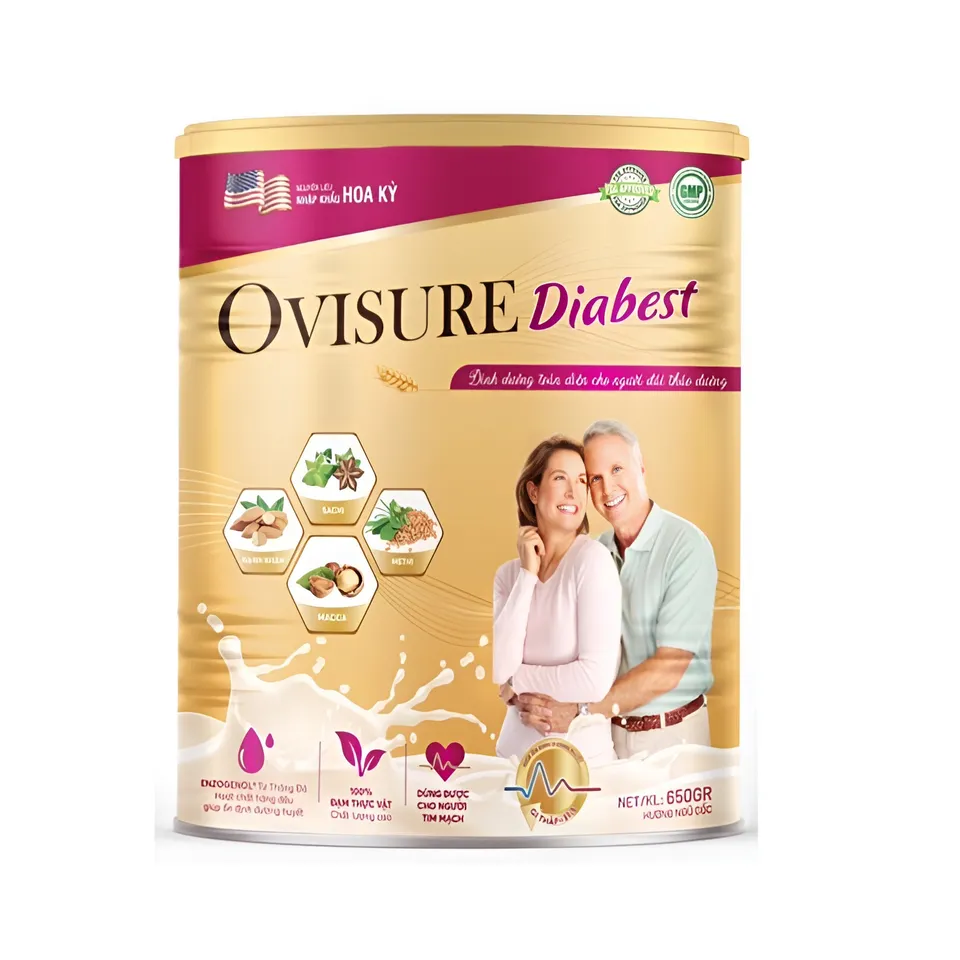 Sữa hạt Ovisure Diabest hỗ trợ tăng cường sức khỏe