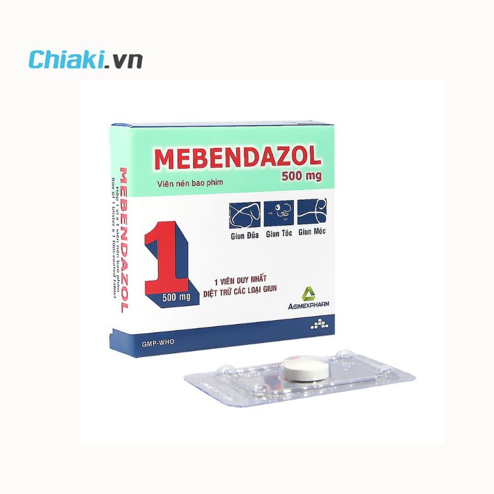 Thuốc tẩy giun Mebendazol 1 vi&ecirc;n hàng đầu