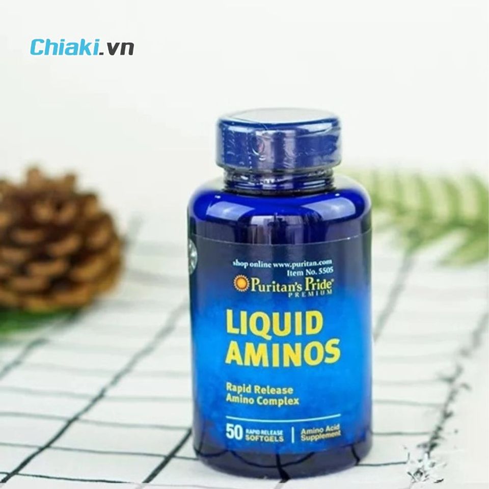 Vi&ecirc;n Uống Tăng C&acirc;n, Tăng Cơ Puritan's Pride Liquid Aminos