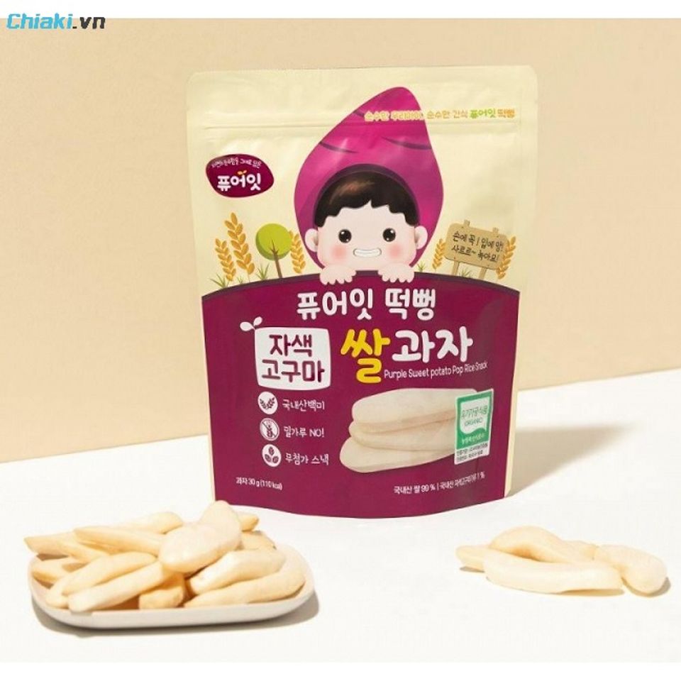 B&aacute;nh gạo ăn dặm cho b&eacute; từ 6 th&aacute;ng tuổi Naebro Pure Eat