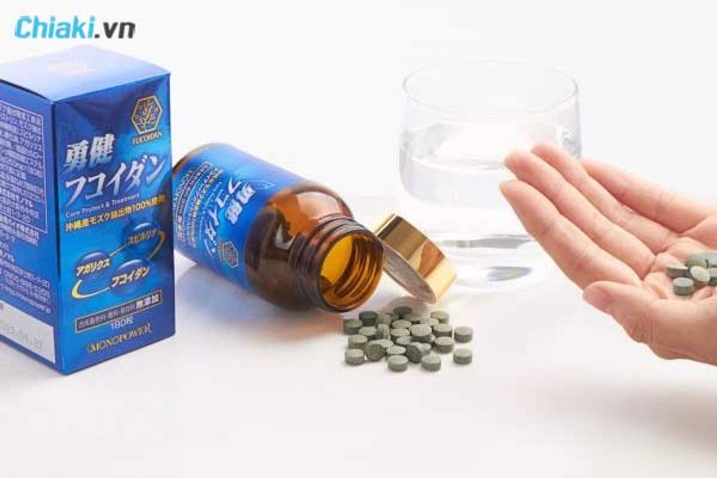 C&aacute;ch uống Fucoidan xanh, liều d&ugrave;ng Fucoidan xanh, tảo fucoidan xanh 180 vi&ecirc;n c&aacute;ch dụngh, 