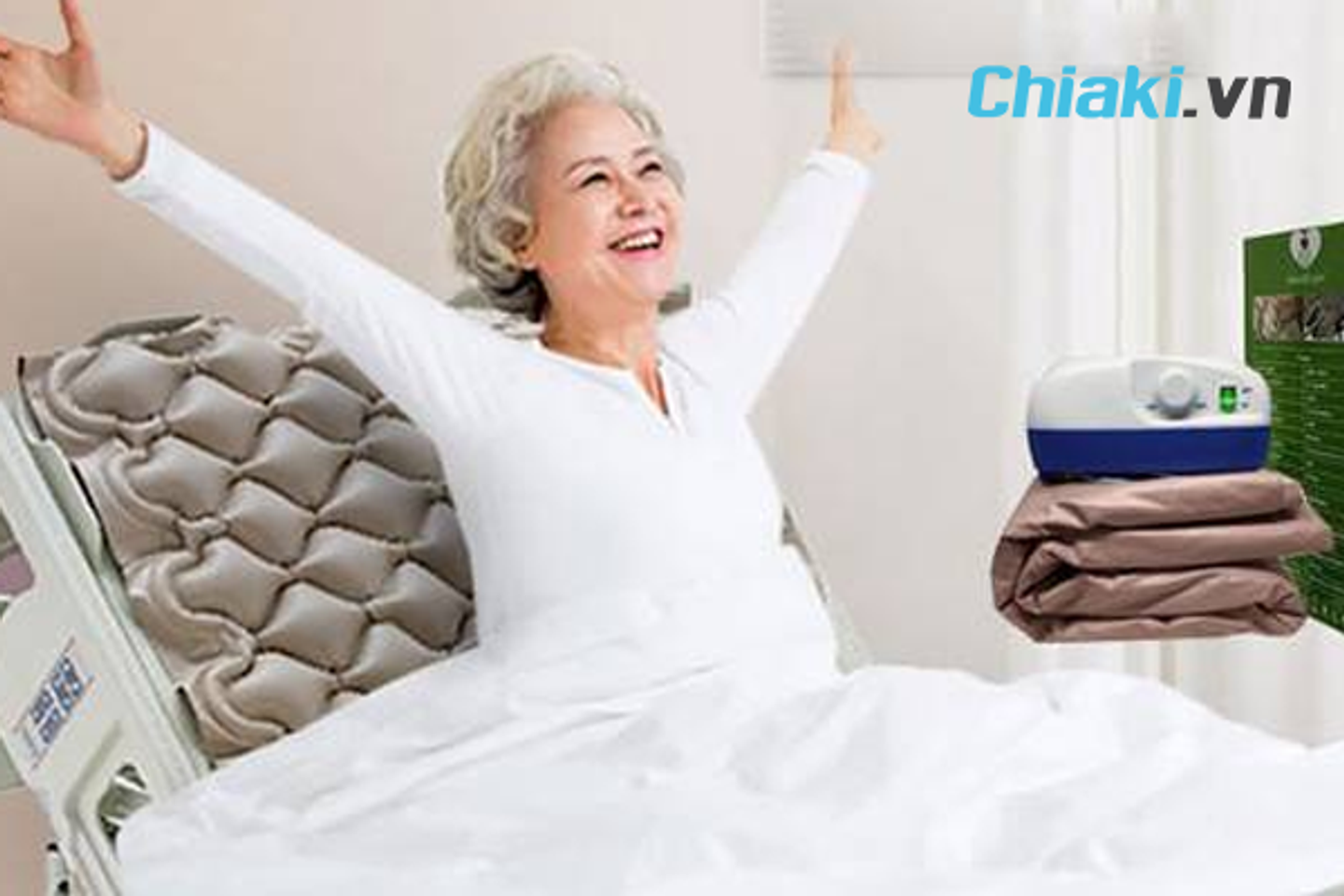 Đệm chống lo&eacute;t gi&uacute;p người gi&agrave; thoải m&aacute;i khi nằm l&acirc;u