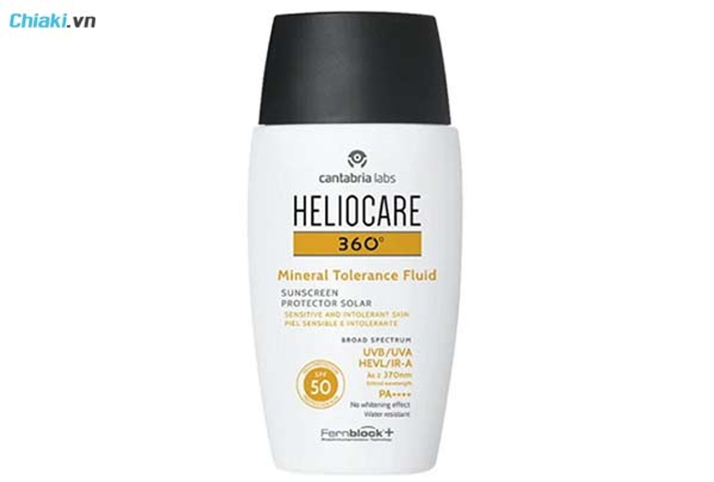 kem chống nắng kh&ocirc;ng bết d&iacute;nh Heliocare 360 Mineral Tolerance Fluid SPF50