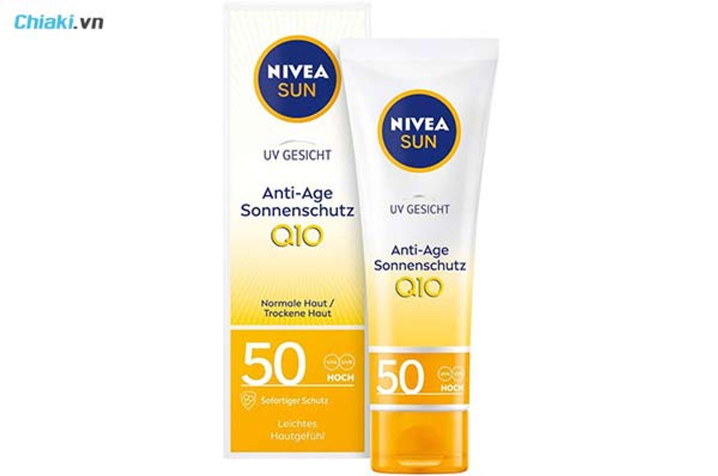 kem chống nắng Nivea Sun Anti Age Sonnenschutz Q10
