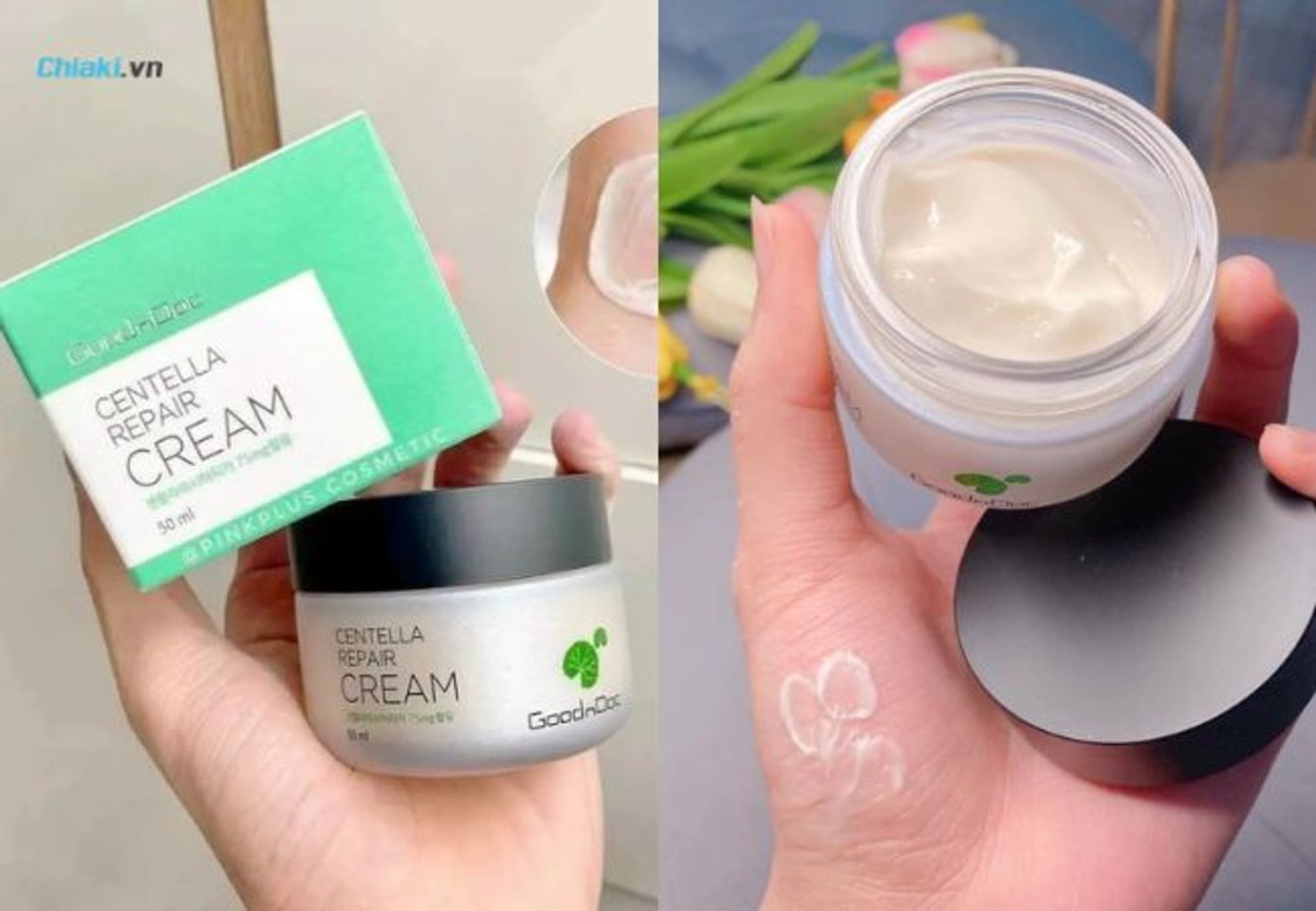 Kem dưỡng ẩm cho da dầu mụn treatment GoodnDoc Centella phục hồi da sau mụn