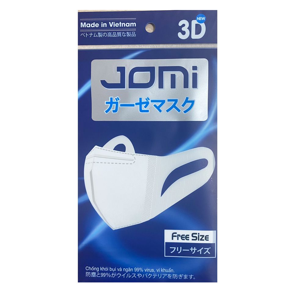 Khẩu trang Jomi 4D ngăn kh&oacute;i bụi v&agrave; vi khuẩn&nbsp;