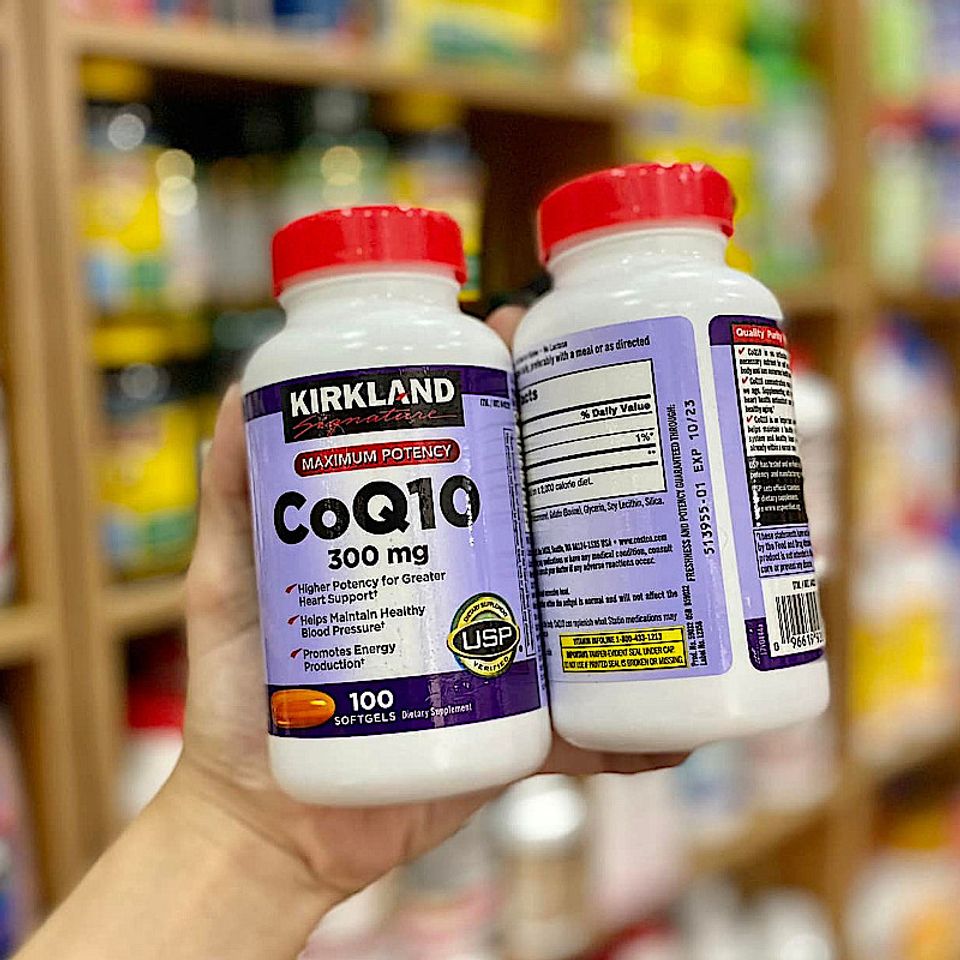 Vi&ecirc;n uống Kirkland CoQ10 300mg ch&iacute;nh h&atilde;ng của Mỹ
