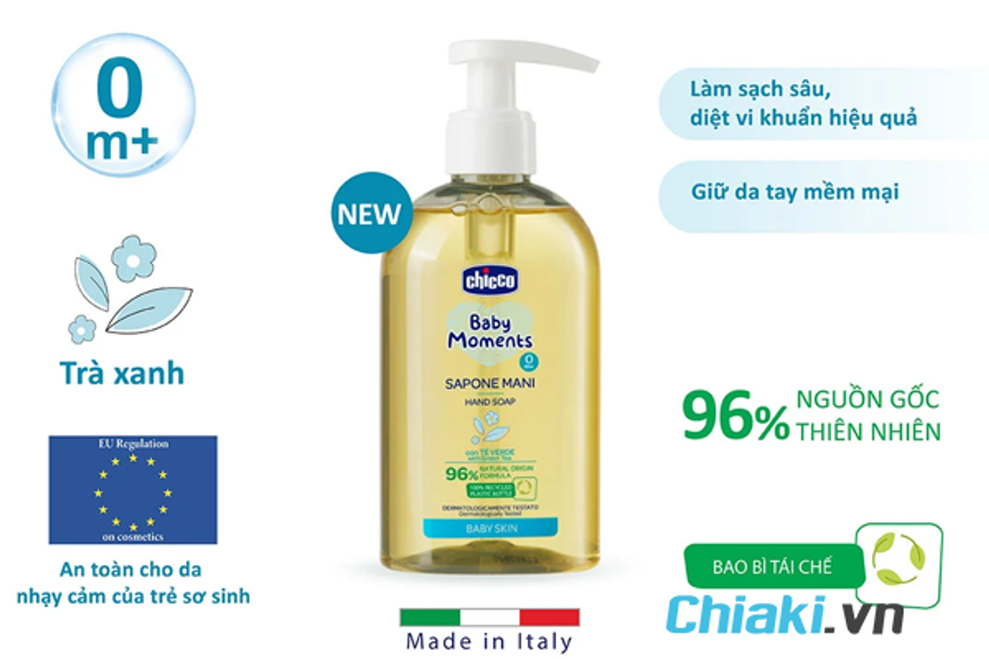 Nước rửa tay Chicco 0M+