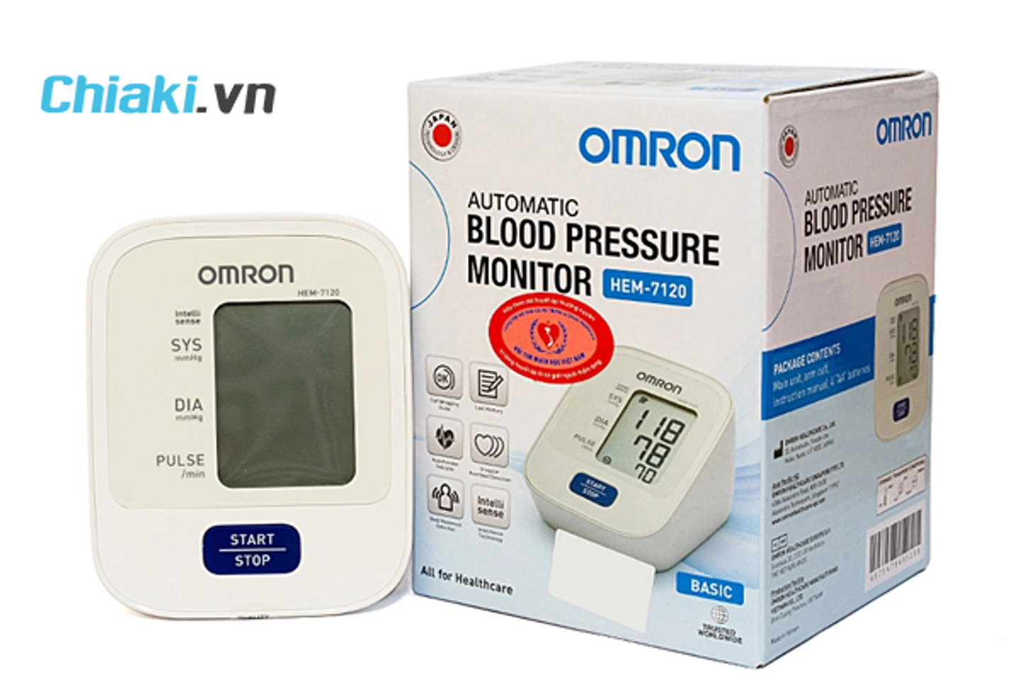 M&aacute;y đo huyết &aacute;p tại nh&agrave; tự động Omron Hem 7120