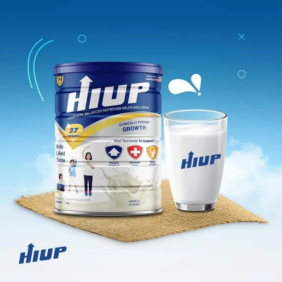 Sữa Hiup non hỗ trợ tăng chiều cao cho bé từ 3-15 tuổi