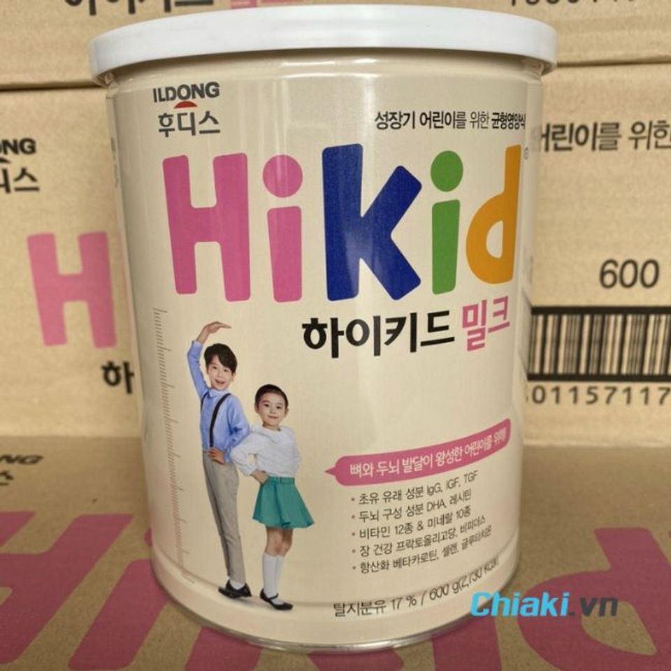 Sữa ph&aacute;t triển chiều cao v&agrave; tr&iacute; n&atilde;o Hikid&nbsp;
