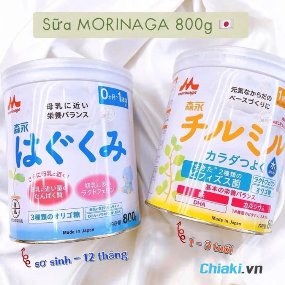 Sữa ph&aacute;t triển tr&iacute; n&atilde;o Morinaga Nhật Bản cho b&eacute; từ 0 -3 tuổi