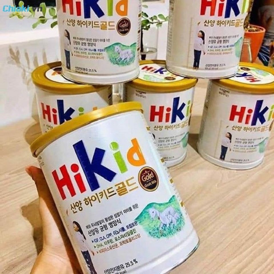 Sữa d&ecirc; Hikid Gold H&agrave;n Quốc hỗ trợ tăng c&acirc;n, tăng chiều cao cho trẻ