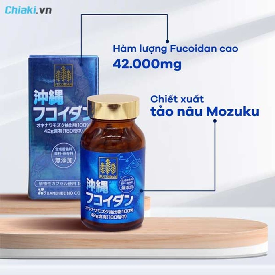 Th&agrave;nh phần tảo Fucoidan xanh 180 vi&ecirc;n