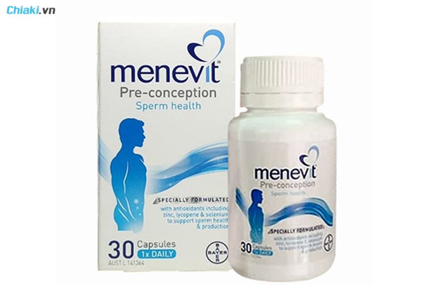 thực phẩm chức năng &uacute;c Menevit cho nam giới