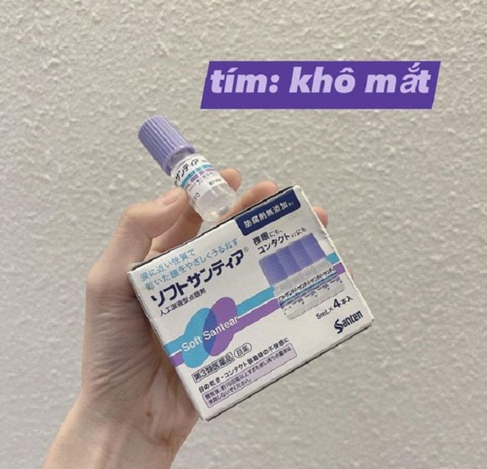 Thuốc nhỏ mắt cho người ngồi m&aacute;y t&iacute;nh nhiều Santen Soft Santear