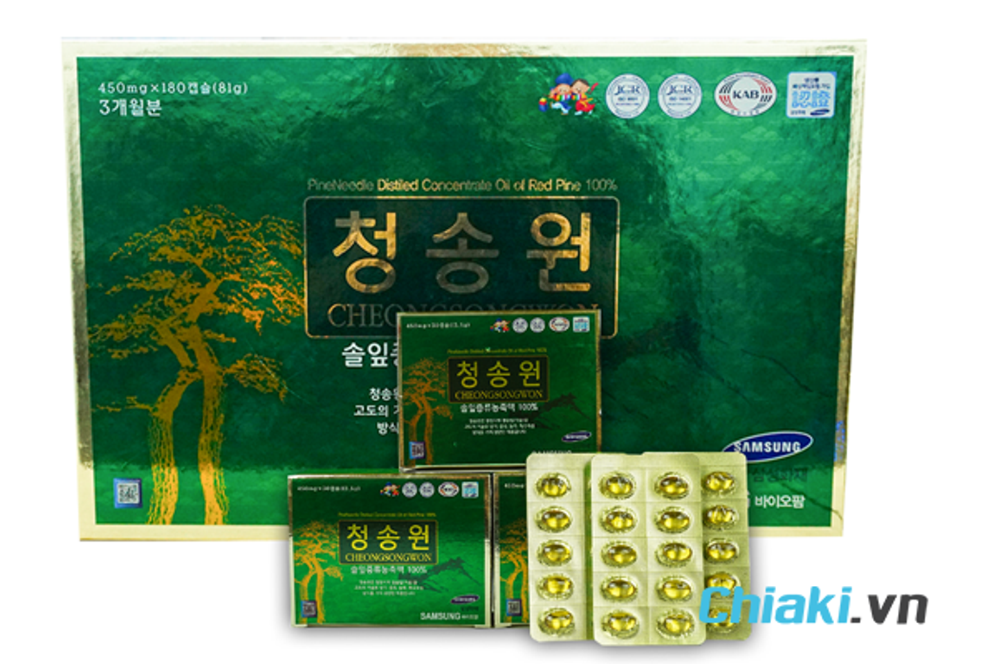 Tinh dầu th&ocirc;ng đỏ cao cấp H&agrave;n Quốc Cheongsongwon