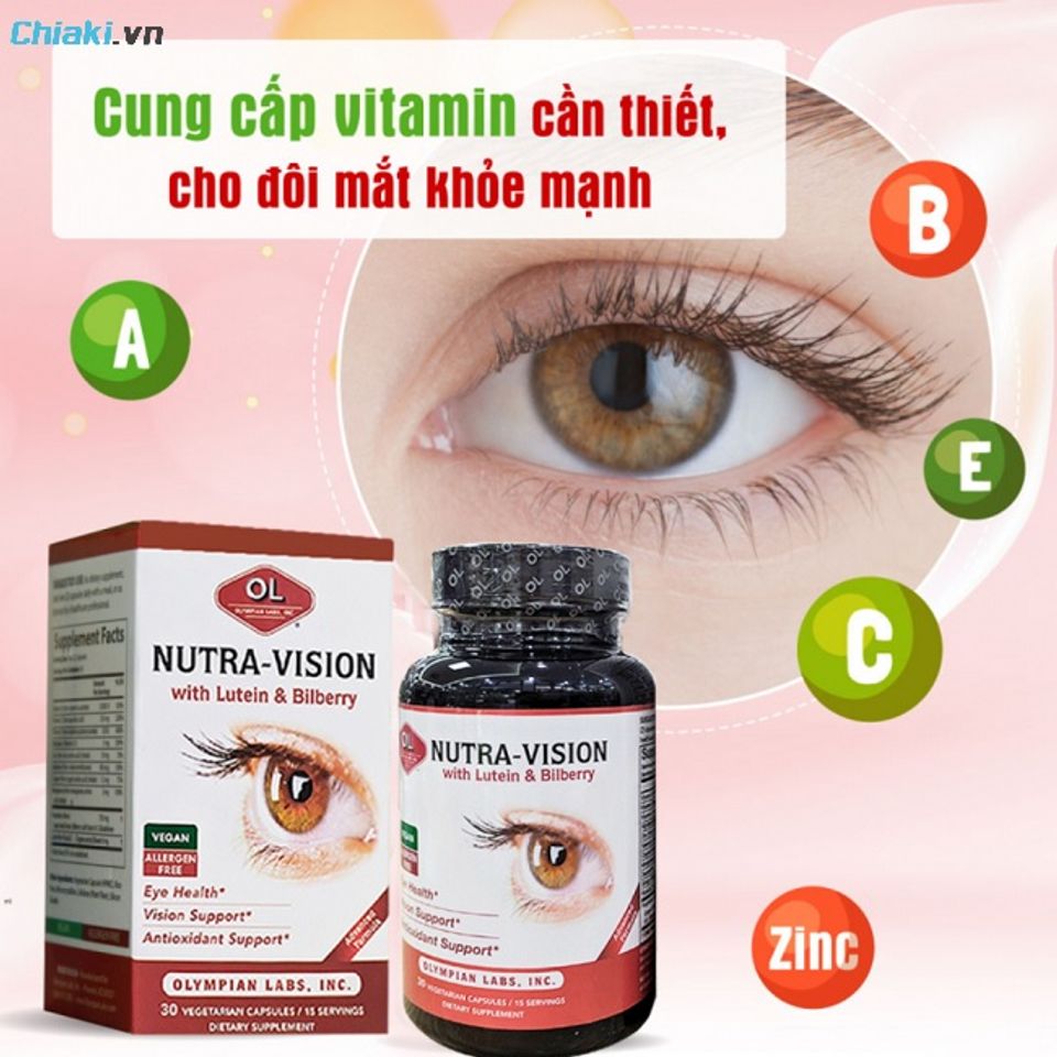 Vi&ecirc;n uống bổ mắt của Mỹ Nutra Vision Olympian Labs