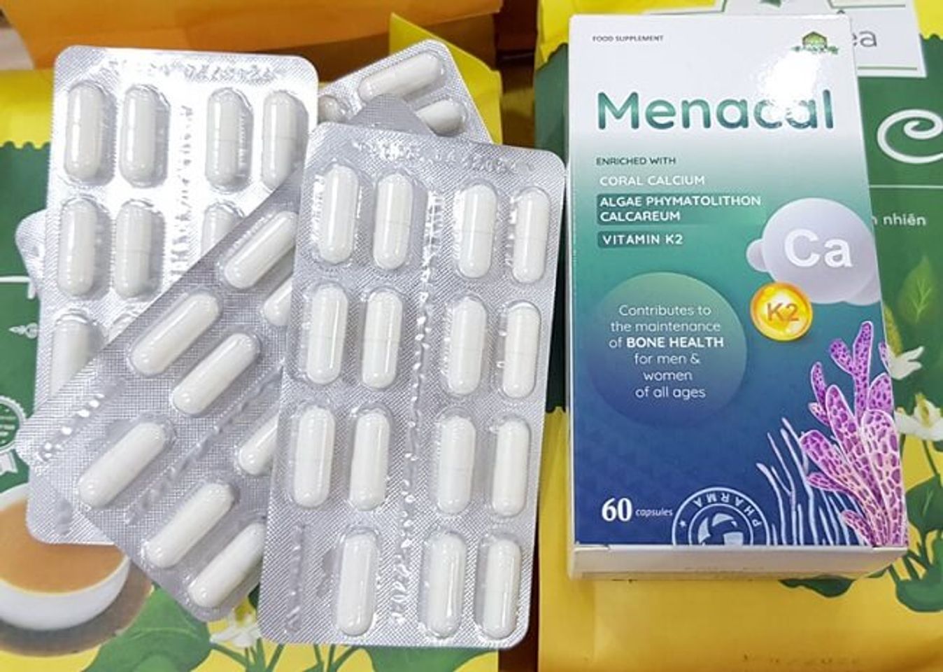 Vi&ecirc;n uống canxi Menacal cho b&agrave; bầu