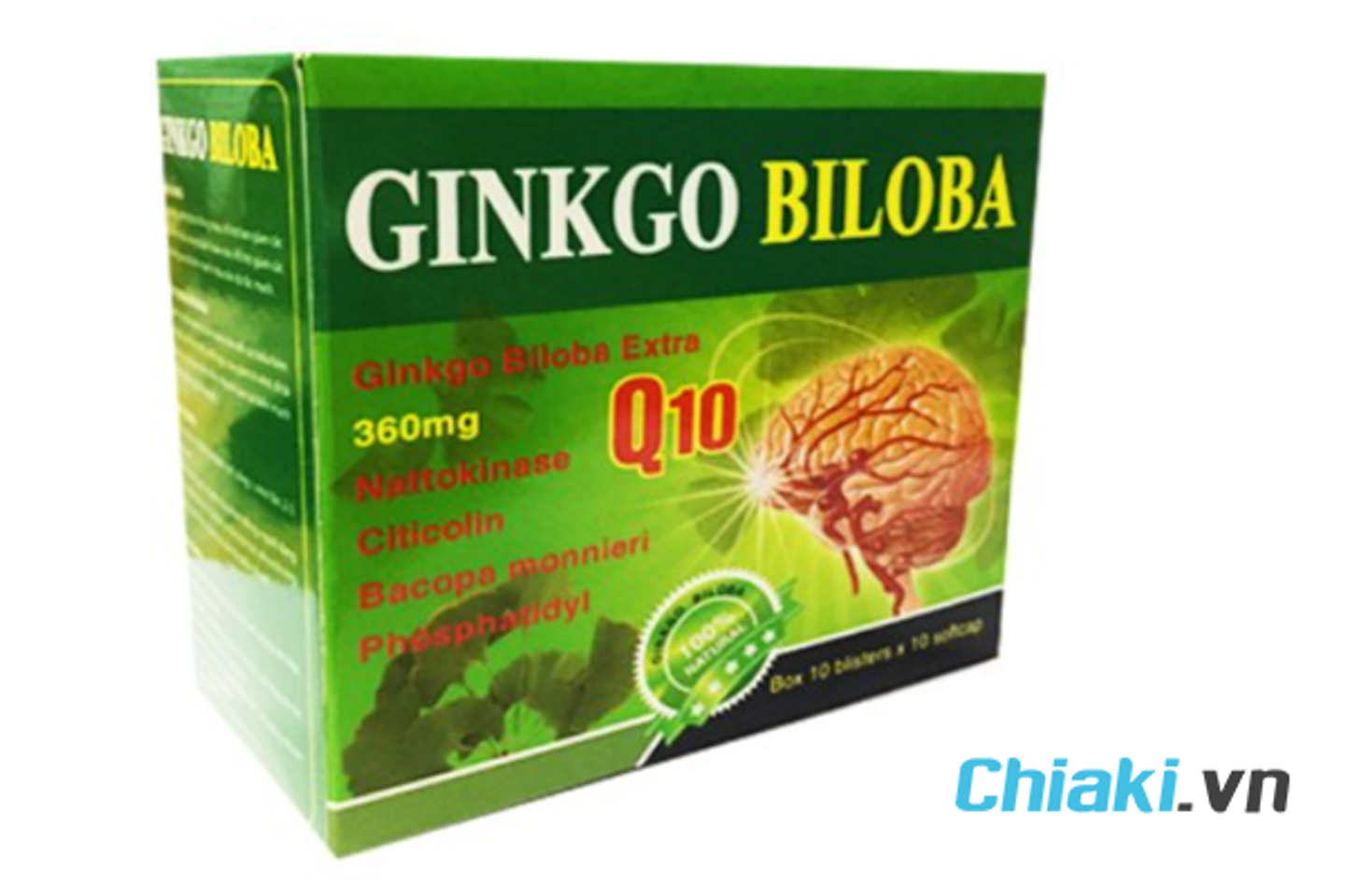 Vi&ecirc;n Ginkgo Biloba Q10 Natural