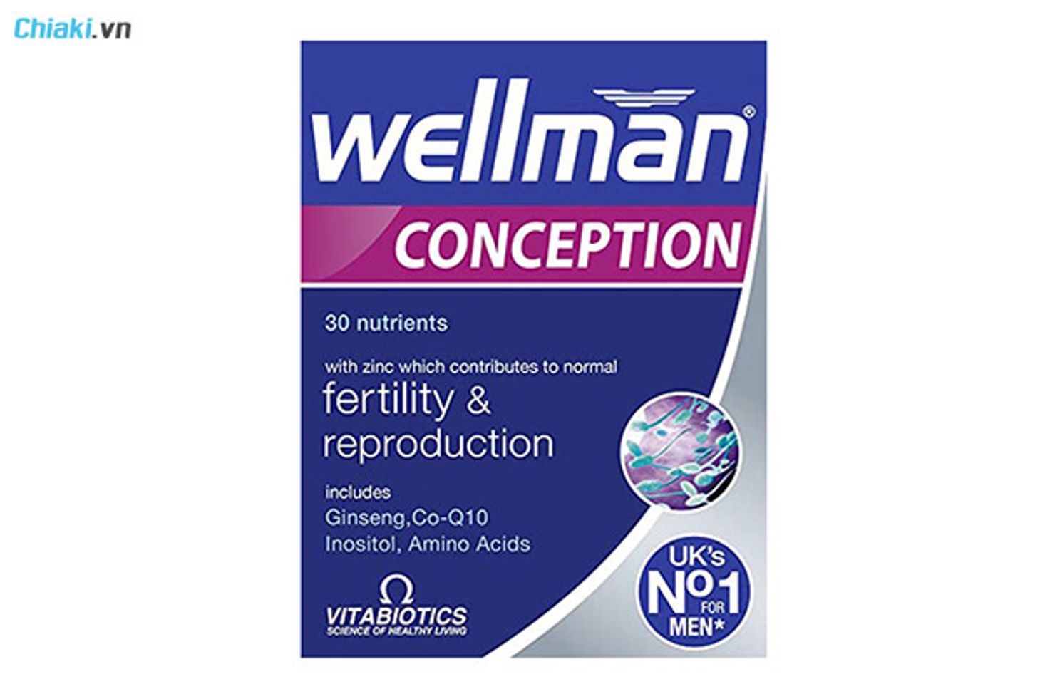 uống Wellman Conception Vitabiotics rất tốt cho tinh tr&ugrave;ng