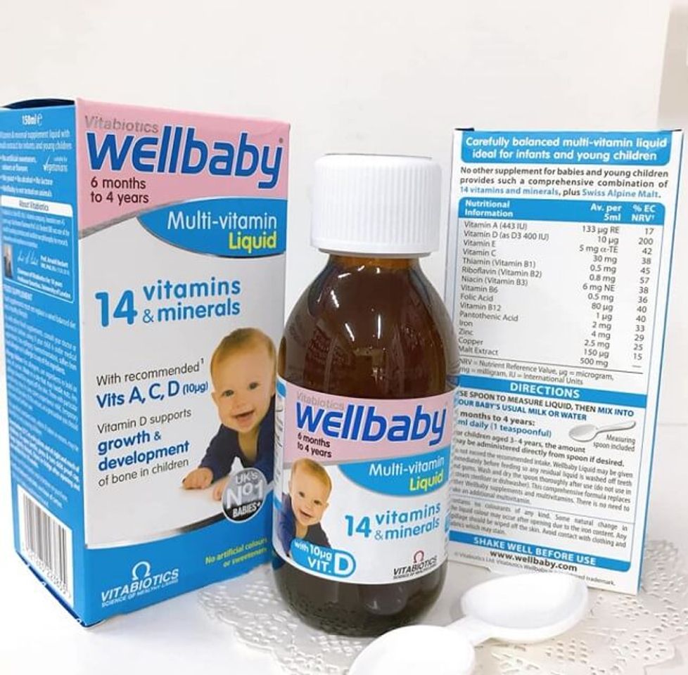 Vitamin tổng hợp cho b&eacute; 6 th&aacute;ng - 4 tuổi Wellbaby