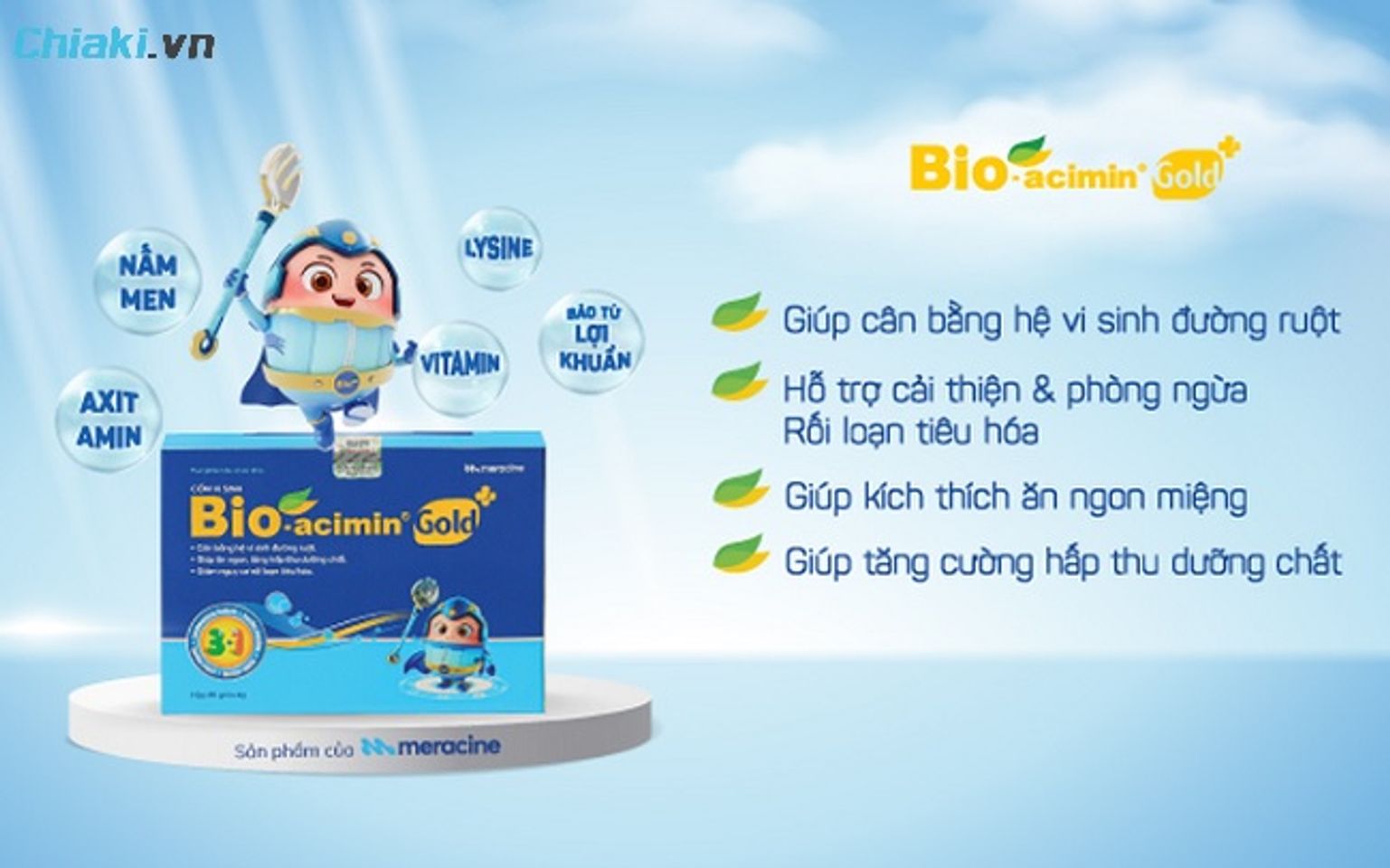 Cốm tăng c&acirc;n cho b&eacute; Bio-acimin Gold+ hỗ trợ ti&ecirc;u h&oacute;a, k&iacute;ch th&iacute;ch ăn ngon miệng