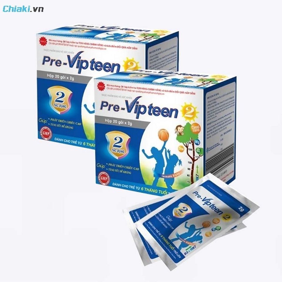 Cốm Pre-Vipteen 2 hỗ trợ tăng c&acirc;n, tăng chiều cao, đề kh&aacute;ng