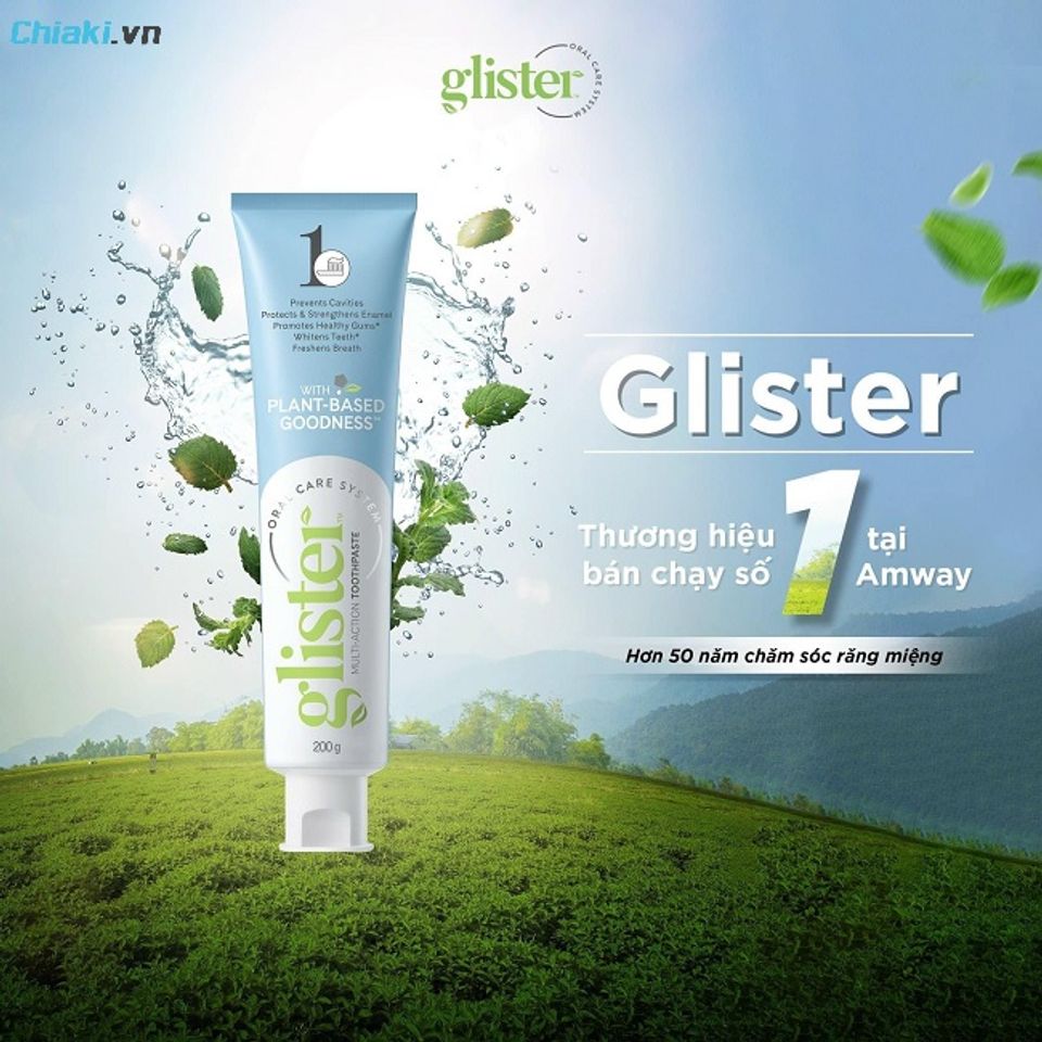 Kem đ&aacute;nh răng Mỹ Amway Glister Multi-Action Toothpaste Fluoride