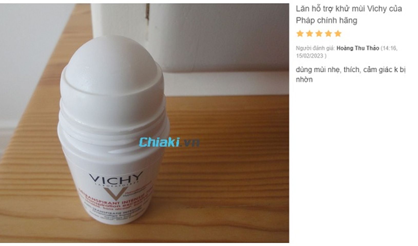 Review S&aacute;p khử m&ugrave;i nam Vichy của Ph&aacute;p