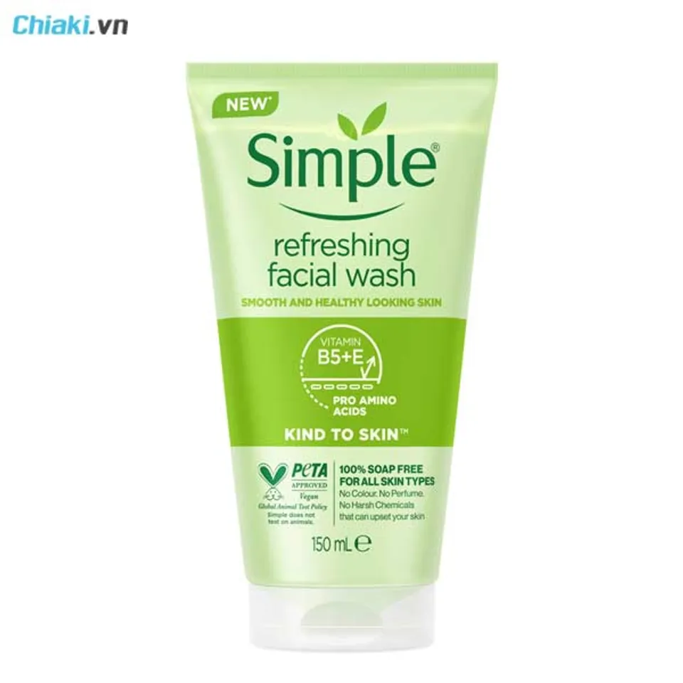 Sữa tắm Simple Kind To Skin Refreshing Facial Wash