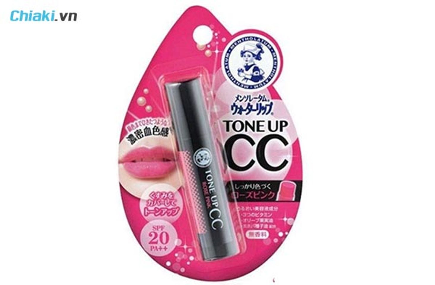 Son hồng c&aacute;nh sen Rohto Mentholatum Water Lip Tone Up CC