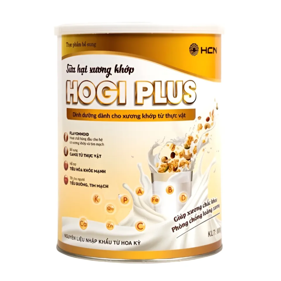 Sữa hạt Hogi Plus hỗ trợ xương chắc khoẻ 