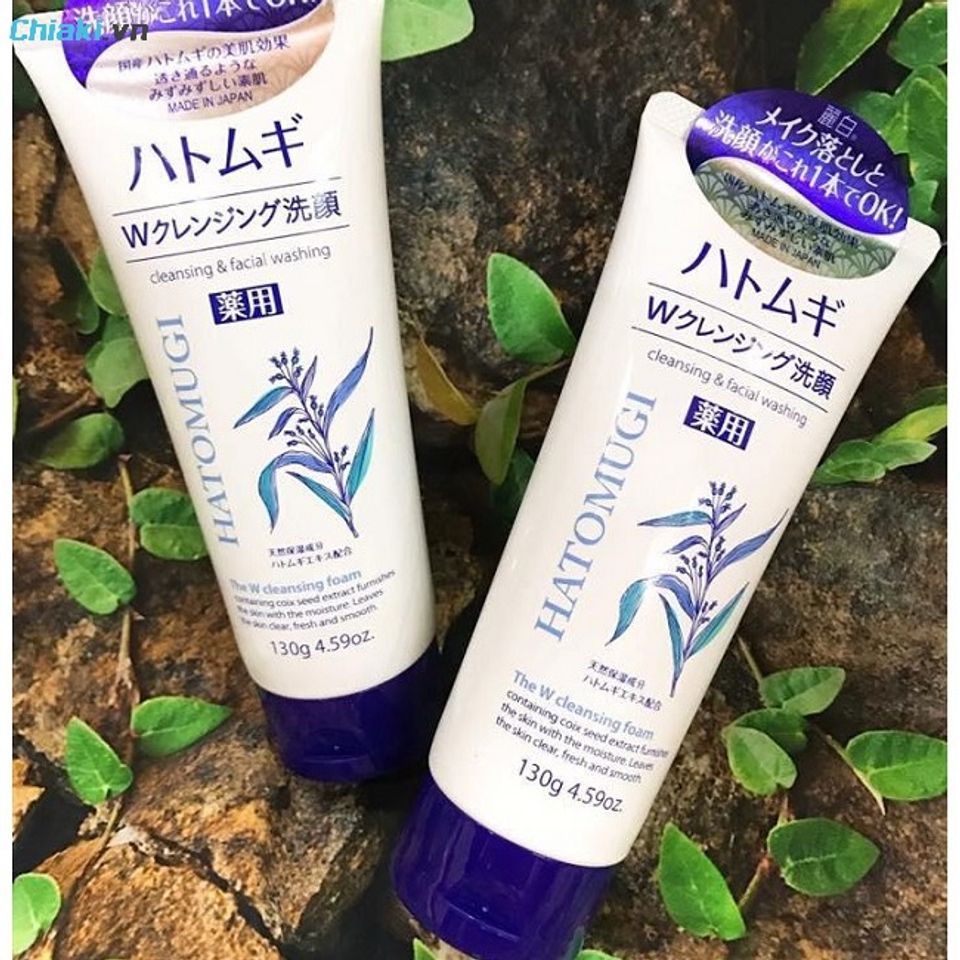 Sữa rửa mặt cho da thường mụn &Yacute; Dĩ Hatomugi Naturie Nhật Bản