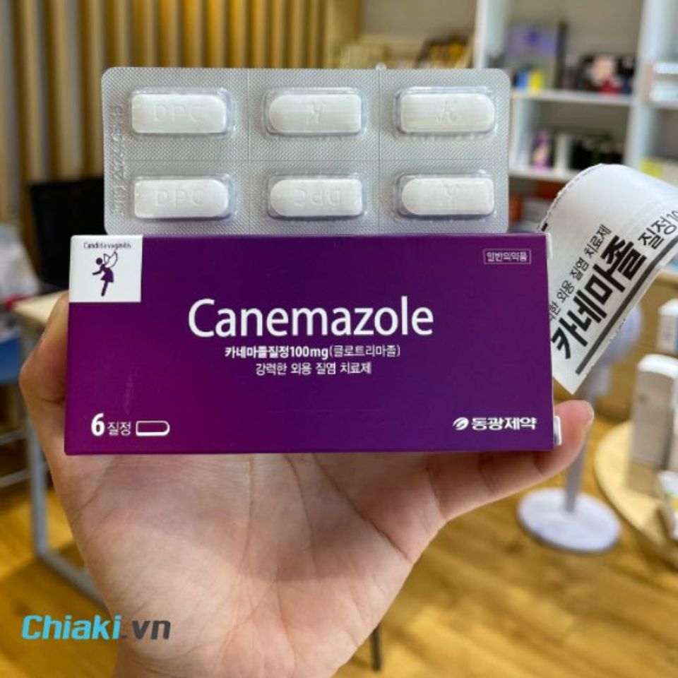 Thuốc đặt phụ khoa trị nấm ngứa Canemazole 100mg