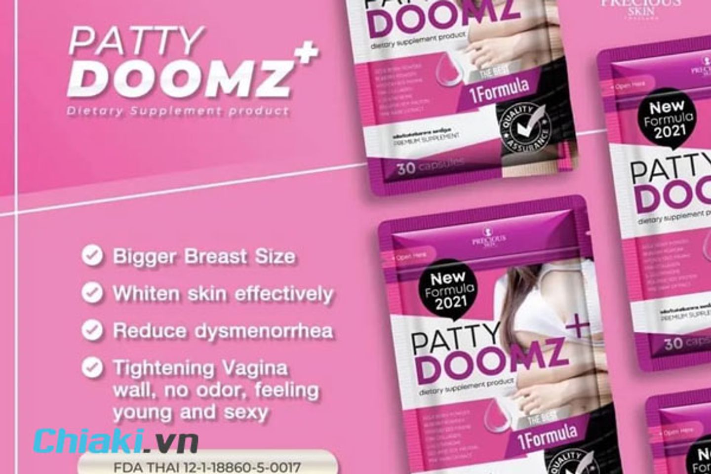 Thuốc nở ngực của Th&aacute;i Lan Patty Doomz