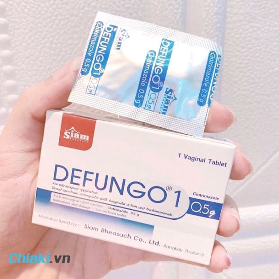 Vi&ecirc;n đặt phụ khoa trị nấm candida Defungo 1