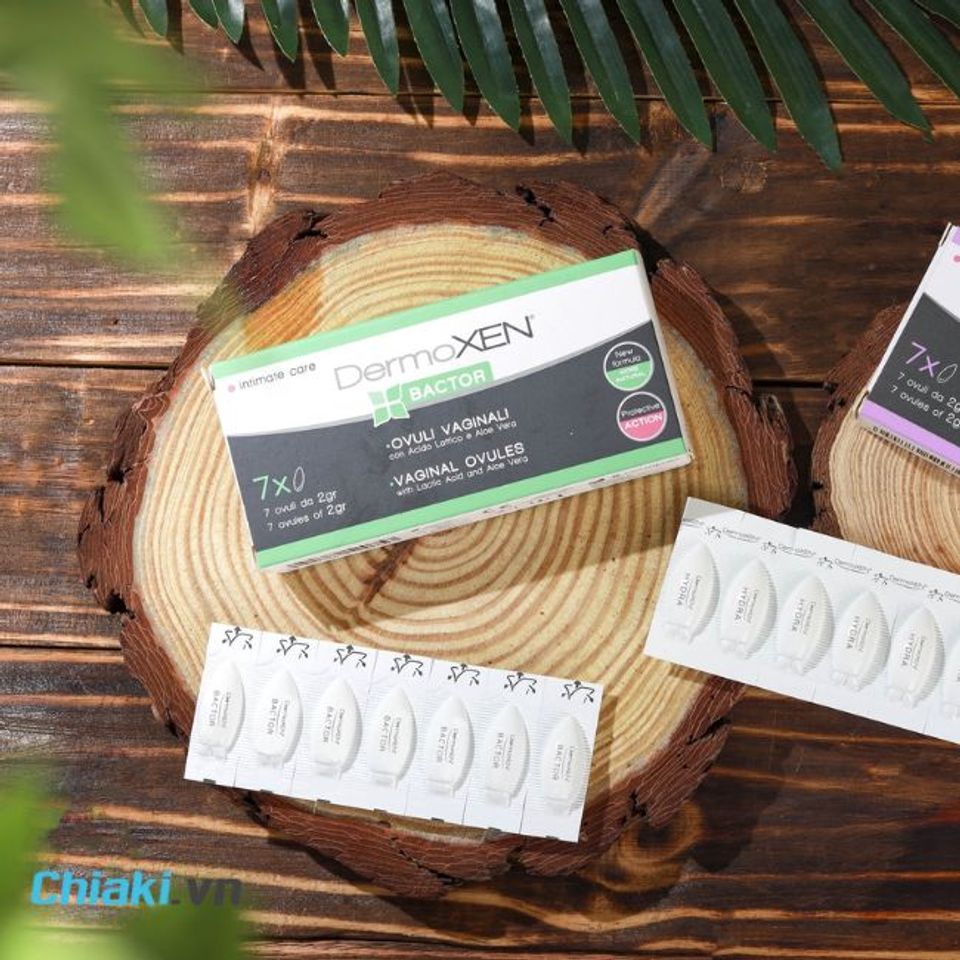 Vi&ecirc;n đặt phụ khoa trị nấm ngứa Dermoxen Bactor&nbsp;