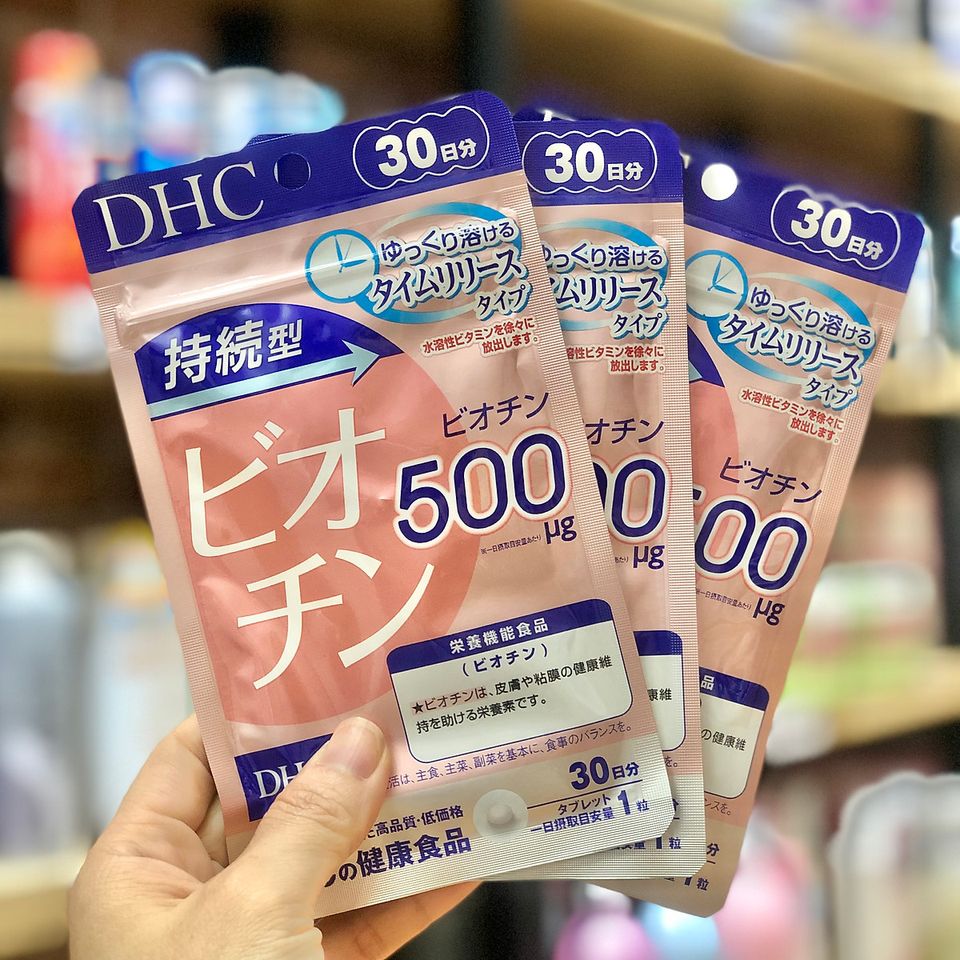Vi&ecirc;n uống Biotin DHC hỗ trợ mọc t&oacute;c&nbsp;