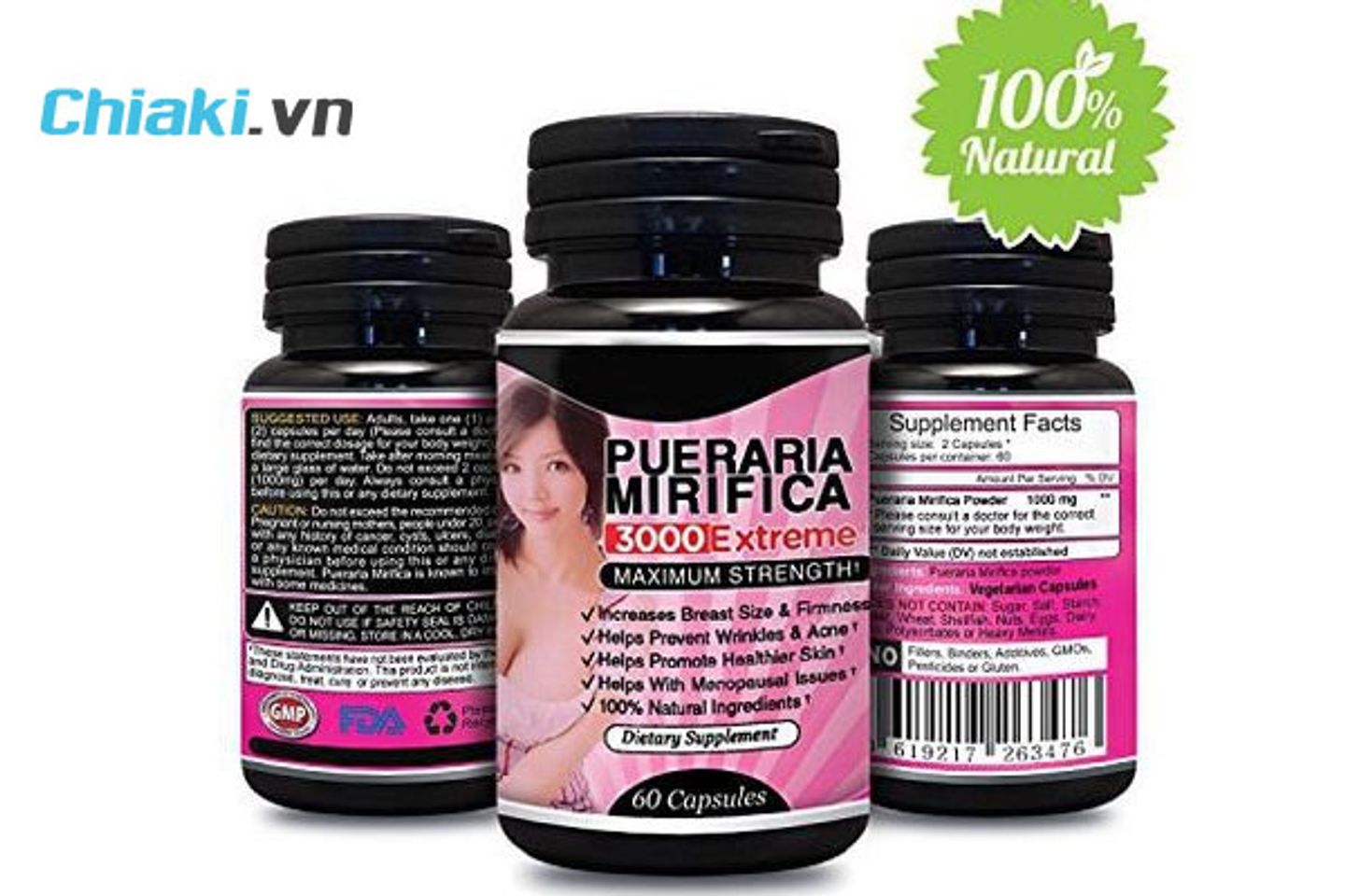 Thuốc nở ngực Th&aacute;i Lan Pueraria Mirifica 3000 Extreme