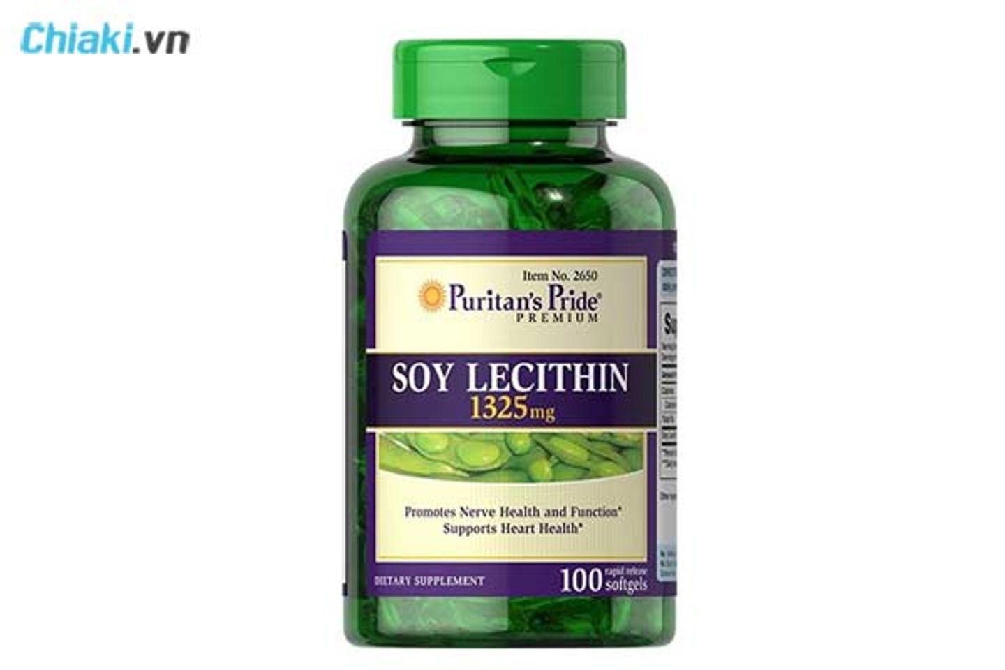 Vi&ecirc;n uống mầm đậu n&agrave;nh Soy Lecithin 1325 mg Puritan&rsquo;s Pride