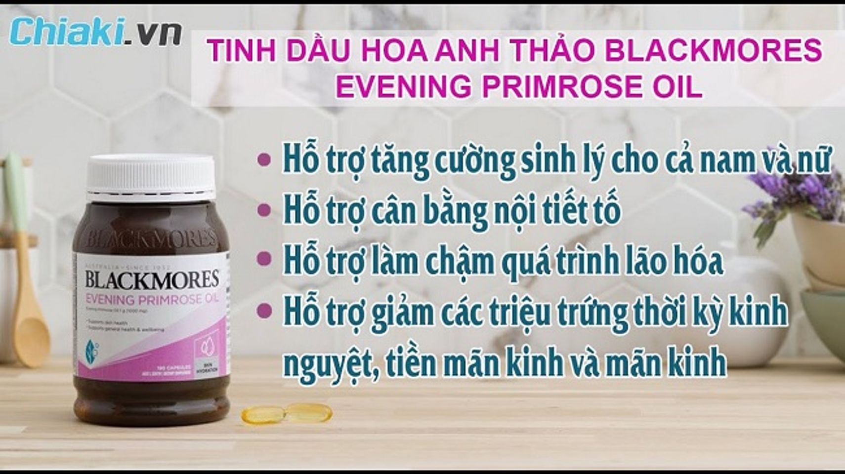Vi&ecirc;n uống tinh dầu hoa Anh Thảo &Uacute;c Blackmores