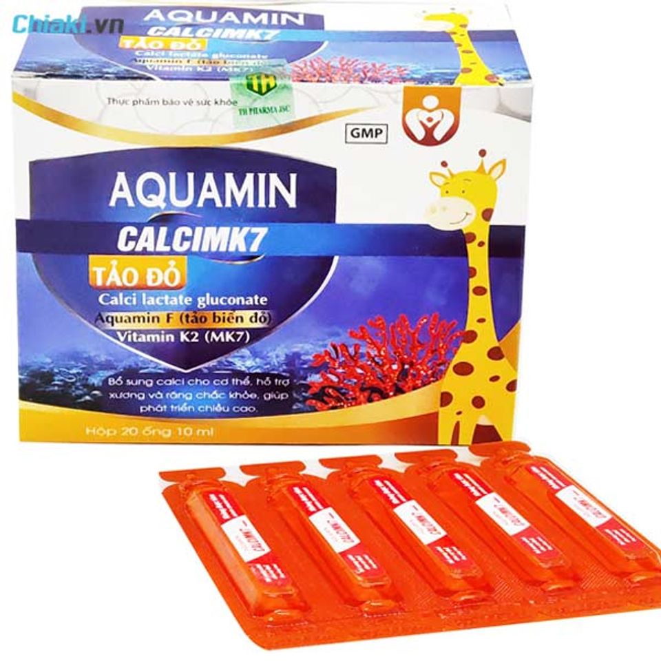 Aquamin Calcimk7 Tảo Đỏ bổ sung canxi hữu cơ cho b&agrave; bầu