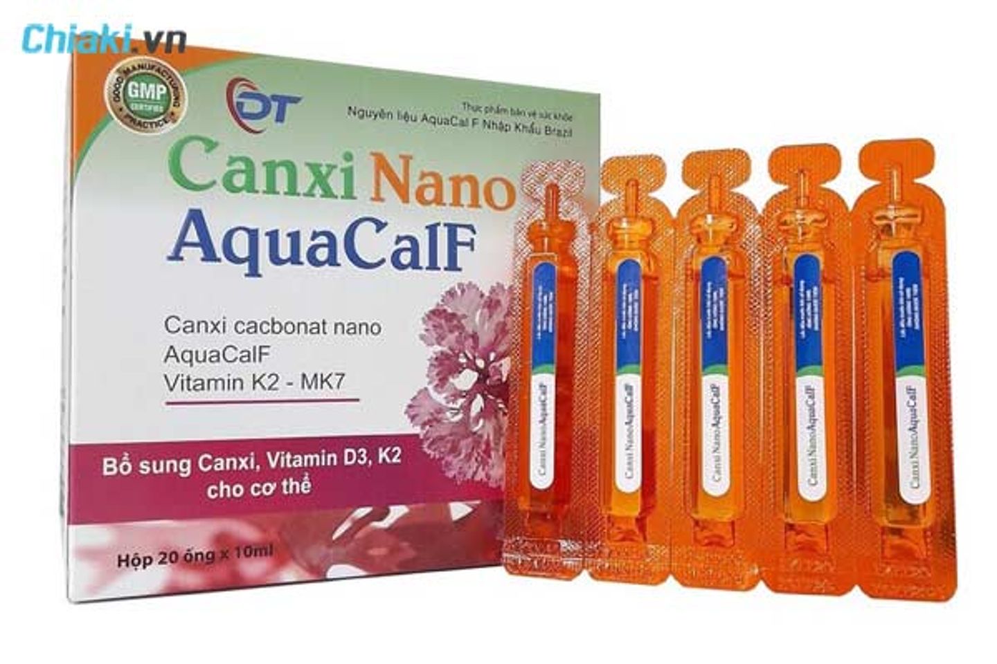 Canxi Nano AquaCaLF l&agrave; canxi cho b&agrave; bầu dạng ống tốt