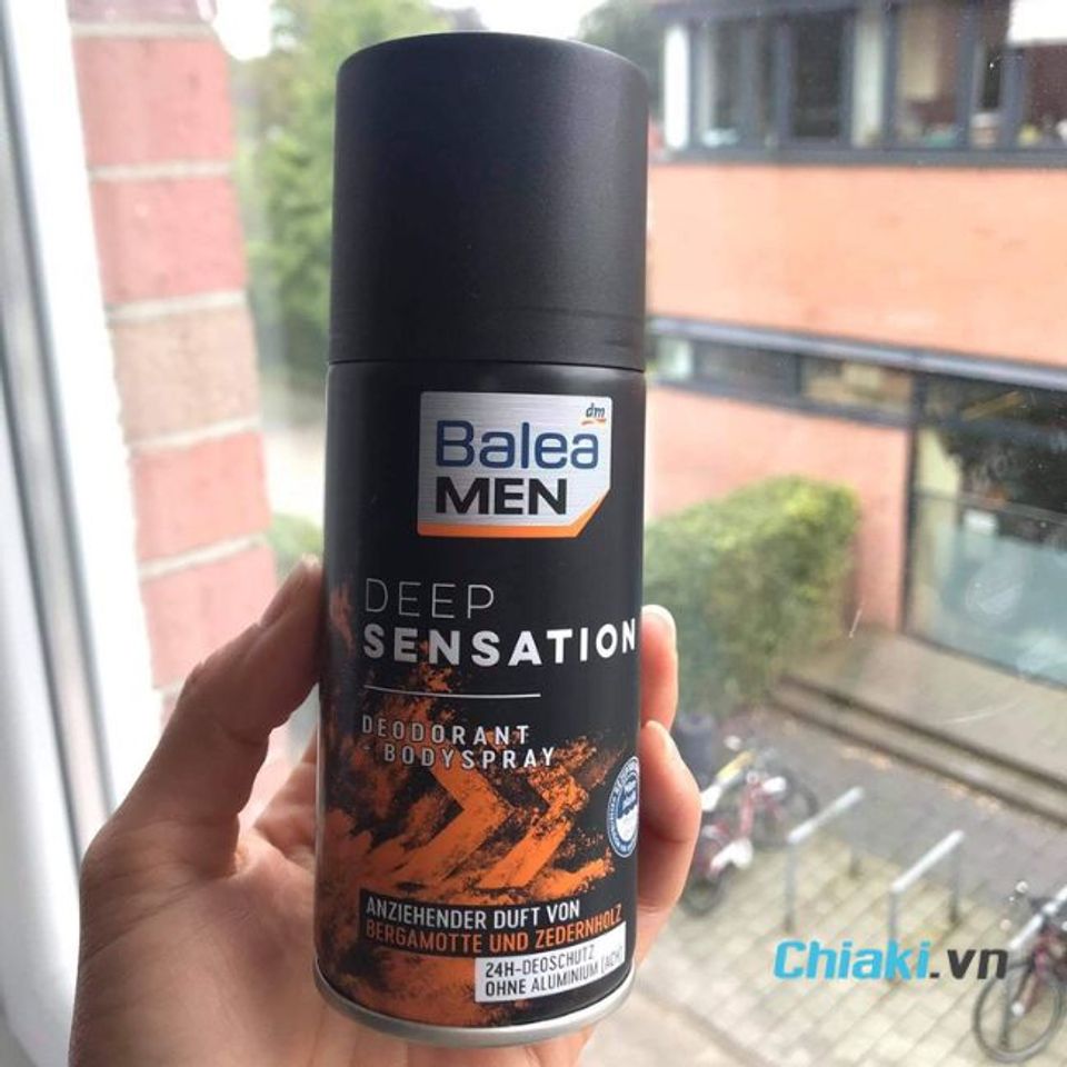 Chai xịt khử m&ugrave;i cơ thể nam Balea Men