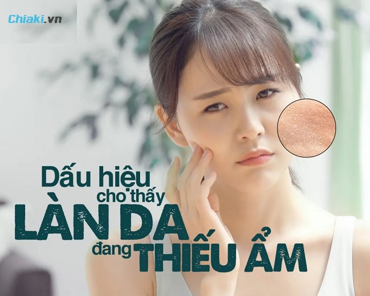 Da mất nước l&agrave; t&igrave;nh trạng da thiếu nước, c&ograve;n da kh&ocirc; l&agrave; da thiếu dầu hoặc lipid