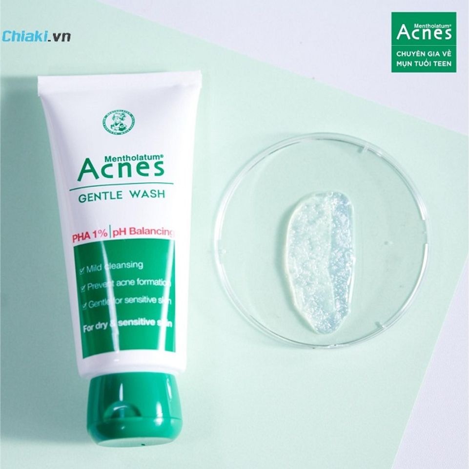 Gel Rửa Mặt Acnes Gentle Wash Ngăn Ngừa Mụn