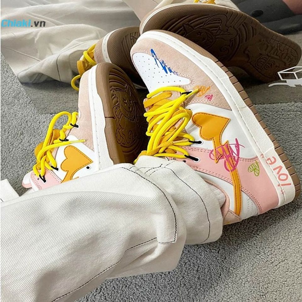 Gi&agrave;y thể thao Cat&Sofa Dunk Love Yellow AC270